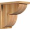 Ekena Millwork Crestline Rough Sawn Corbel w/Backplate, Western Red Cedar, 8"W x 14"D x 14"H COR08X14X14CRE01RWR - alternate 1
